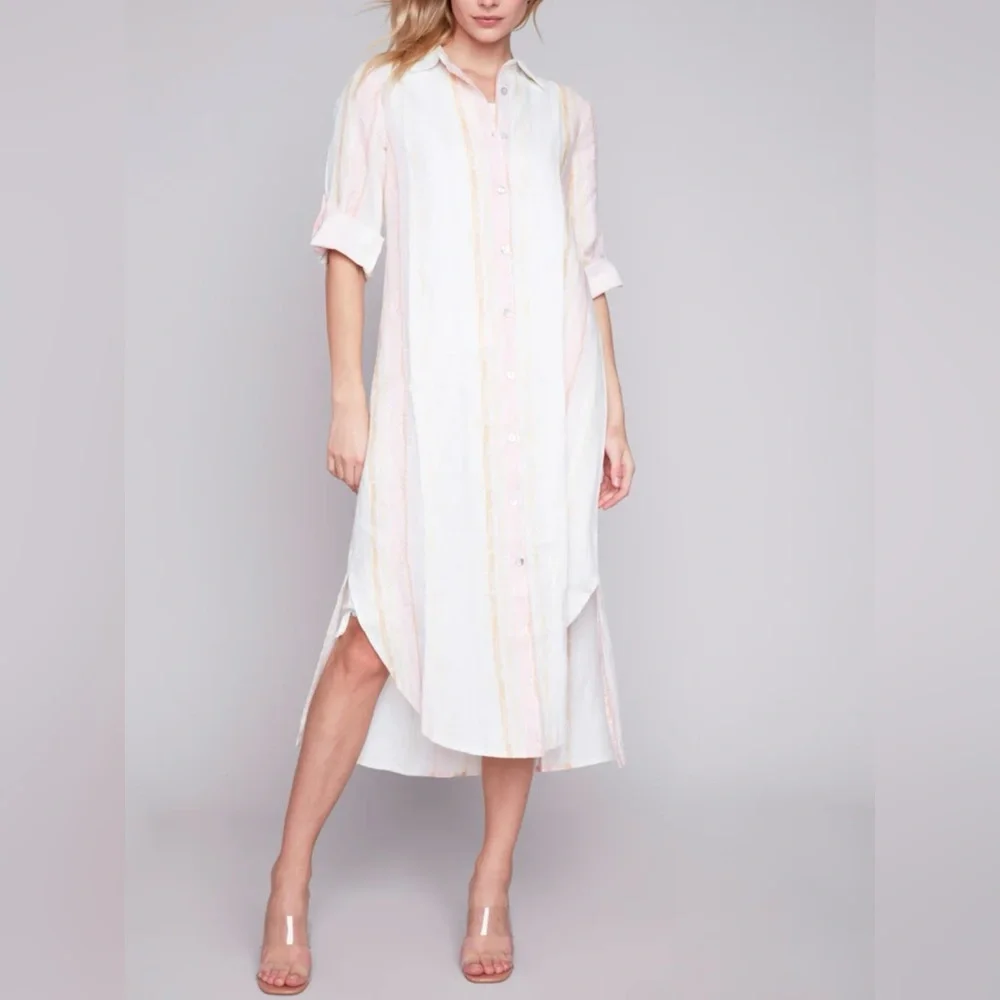 CHARLIE B 🛑🛑LINEN TUNIC-DRESS - Picture 3 of 11